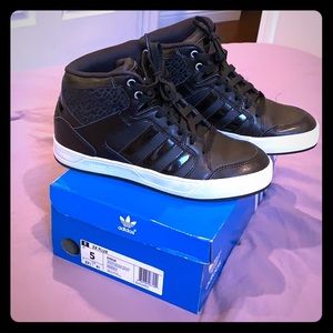 Black Adidas High Tops
